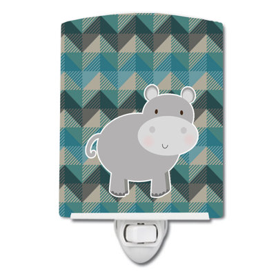 Hippopotamus Ceramic Night Light