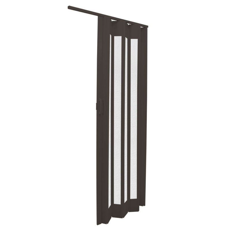 Chamberlan PVC/Vinyl Bi-Fold Doors, 81 cm x 203 cm, Walnut