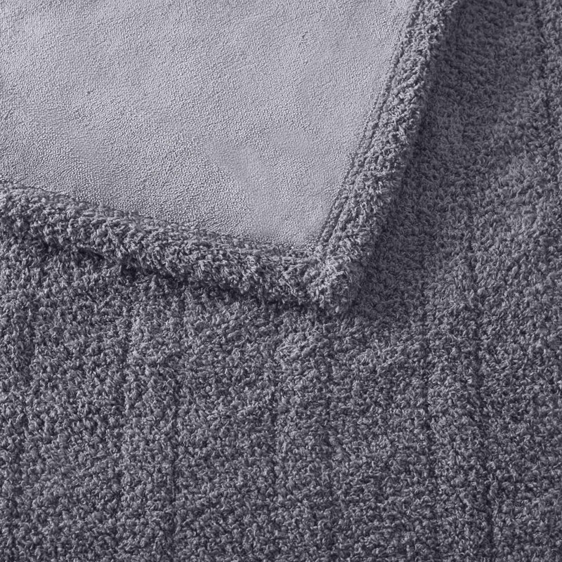 1 grande couverture gris PCS, Gris, Grand lit