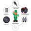 Présentoir lumineux gonflable avec lutin