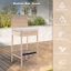 Ensemble de 4 tabourets de bar en rotin, tabourets de bar sans accoudoirs avec coussins pour patio, tabourets de bar d'extérieur toutes saisons pour piscine, pelouse, abri de jardin, cour arrière, Y-703525421-747810370
