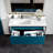 Sueann 51" Wall Mounted Blue Bathroom Vanity Set
