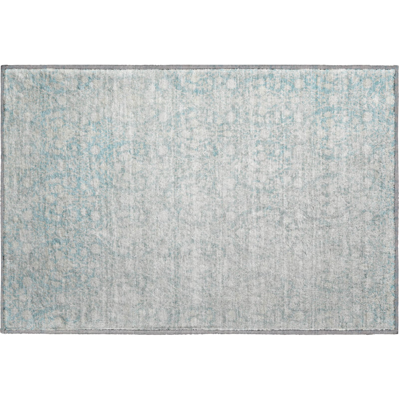 Premium Machine Washable Glanton AMF1231 Damask Rug, Rectangle 1'8" x 2'6"