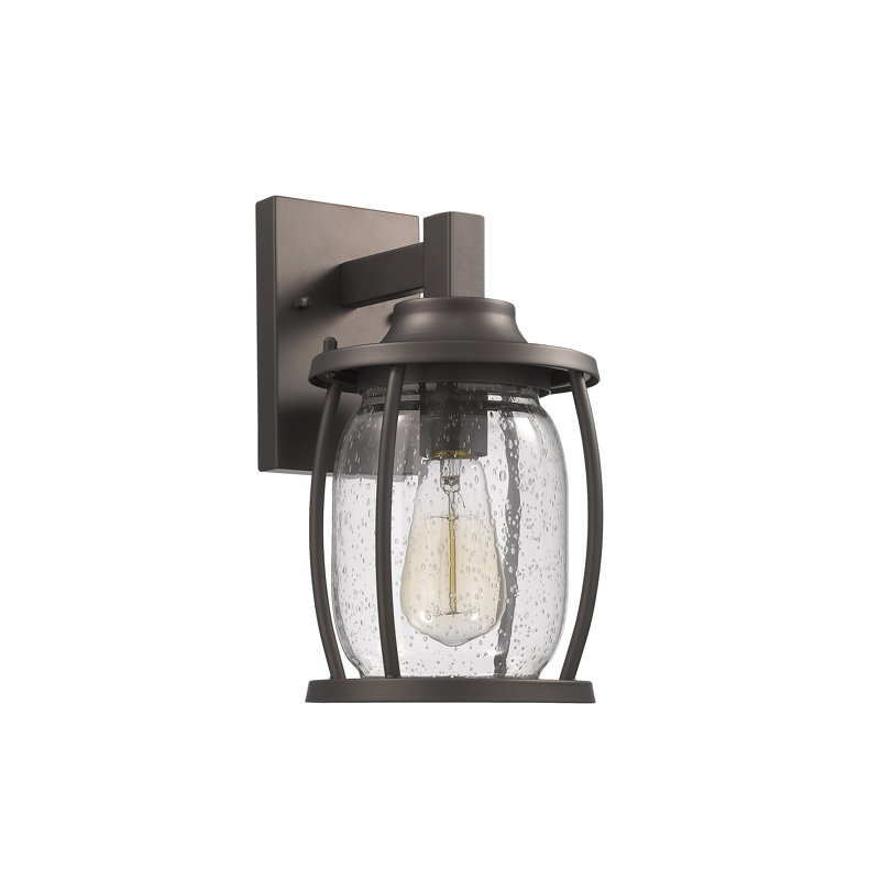 Dunnam Wall Light, 11.5" H x 6.5" W x 8" D, Rubbed Bronze