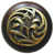 Antique Brass / Dark Walnut Wood selected