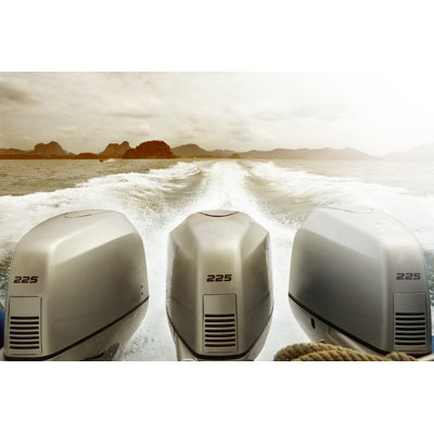 Exotic Speedboat 1 Piece Wrapped Canvas Wall Art