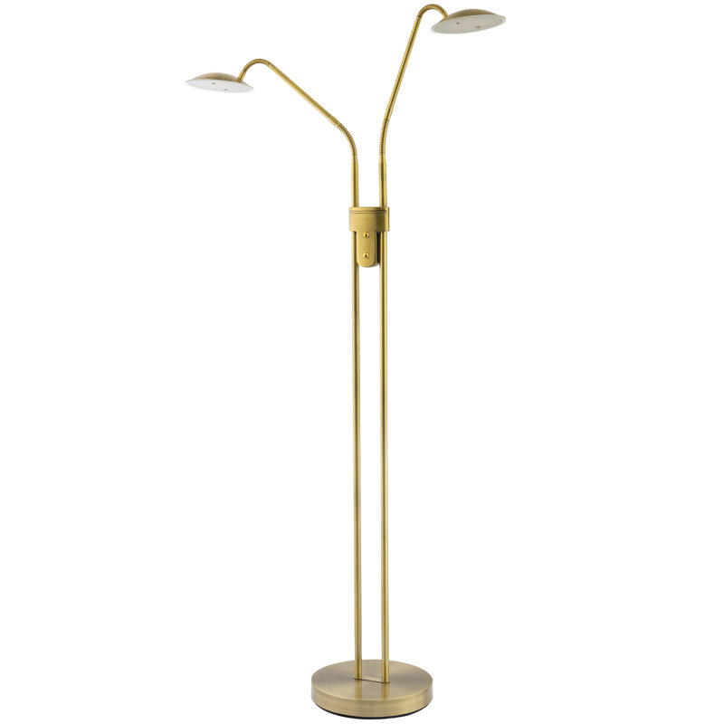 160cm LED Task Floor Lamp, Gold 