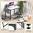 32” Computer Desk With Charging Station, Modern Simple ...