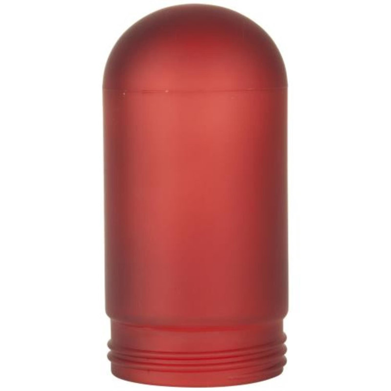 Abat-jour mural en verre 6,67 po H, Rouge