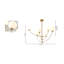 Lustre en laiton traditionnel 6 lumières Cleckley