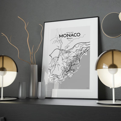 Monaco City Map, impression