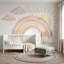 Papier peint pastel arc-en-ciel aquarelle rayons du soleil amovible-564829719-564829706