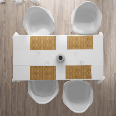 Polyester Geometric Rectangle Placemat