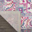Tapis floral tissé à la machine 9 pi x 12 pi gris