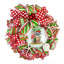 Couronne en maille 18 po Surfing Santa