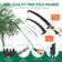 30FT Manual Pole Saw Tree Trimmers Long Handle Pruner Set