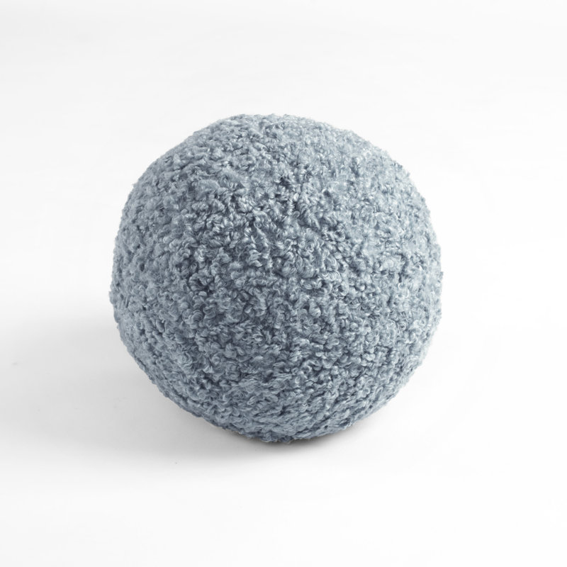 Neo Boucle Sphere Ball Pillow 1Pc, Blue