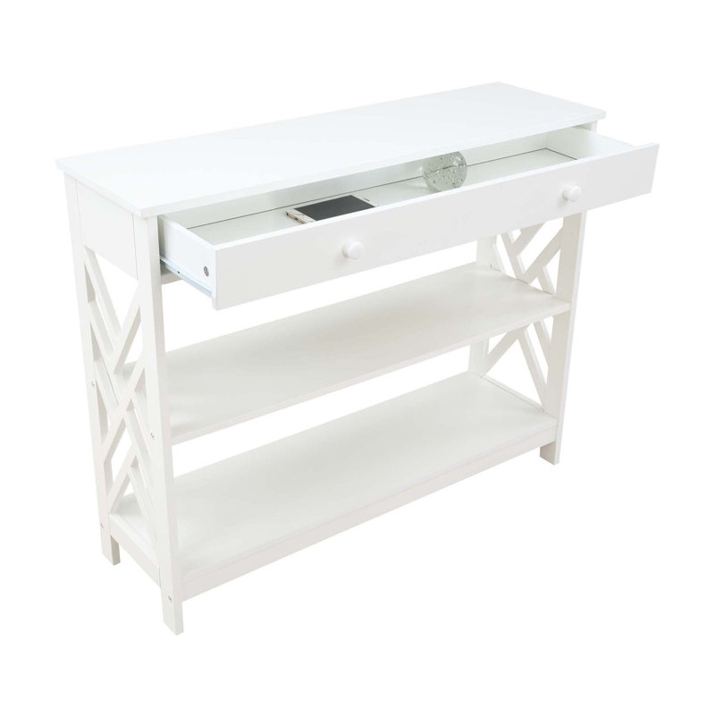 Console de 39,5 po Huggard, Blanc