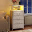 40cm W Metal Bedside Table-1593717523