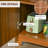 Retro Wine Cabinet For 6 Bottles, Wine Rack Sideboard Serving Bar With Glass Holders And 1 Drawer