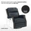 Fauteuil inclinable électrique pivotant en cuir véritable de 30 po avec port USB Atascosa-409423514