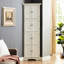 Grande armoire blanche à 4 tablettes à des fins de rangement - idéal pour le salon, la chambre à coucher, la salle de bain, la cuisine et le bureau-859096497