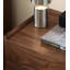 Table de chevet moderne double minimaliste en noyer noir massif
