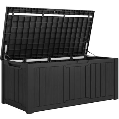 Edrosie Inc 121 Gallons Water Resistant Resin Lockable Deck Box