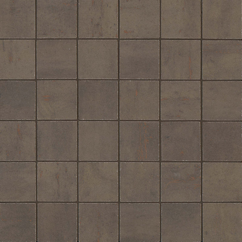 Carreau de mosaïque pour mur et plancher Procelain 2 po x 2 po Rebel, Bronze