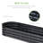 Rorrie 8x2x1ft Outdoor Metal Raised Oval Garden Bed, Planter Box for Vegetables, Flowers-1529835092