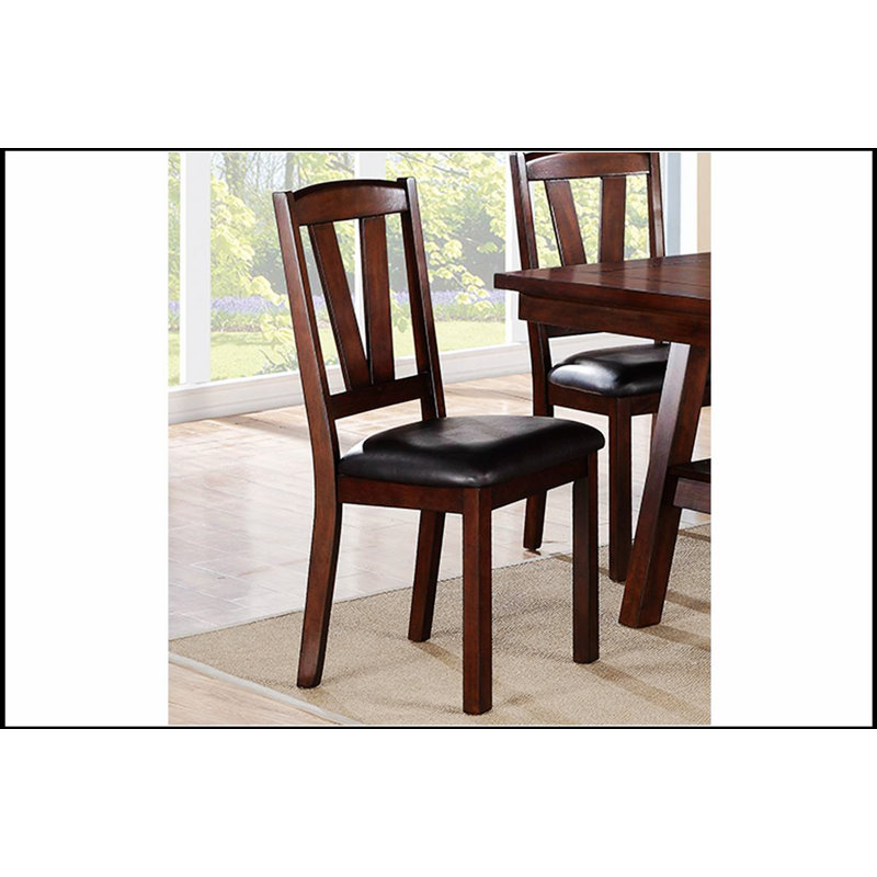 Ensemble de 2 chaises de salle à manger en bois de noyer avec coussins confortables pour une salle à manger moderne