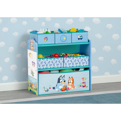 Bluey Design & Store 6 Bin Toy Storage Organizer By Delta Children - Greenguard Gold Certified by Delta Children