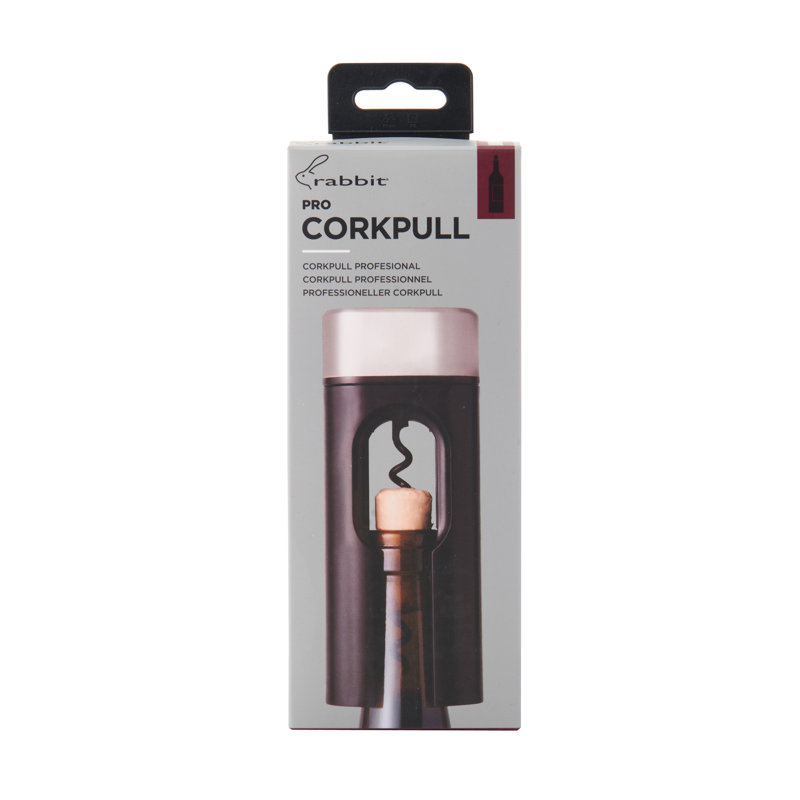 Rabbit Cork Pull, One Size, Black