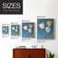 Reproduction encadrée FLORAL Series CXLV III - bois massif-2138263436