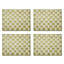 Black Sinamay Placemats, Set Of 4-1222742708