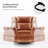 Hayliee Waxed Leather Swivel Glider and Rocker Recliner-397259482