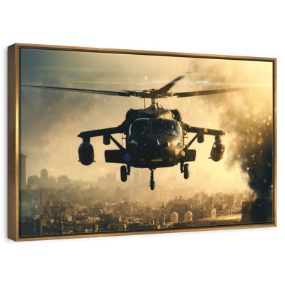 Black Military Helicopter