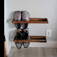 Millwood Pines 4 Pair Wall Mounted Shoe Rack & Reviews