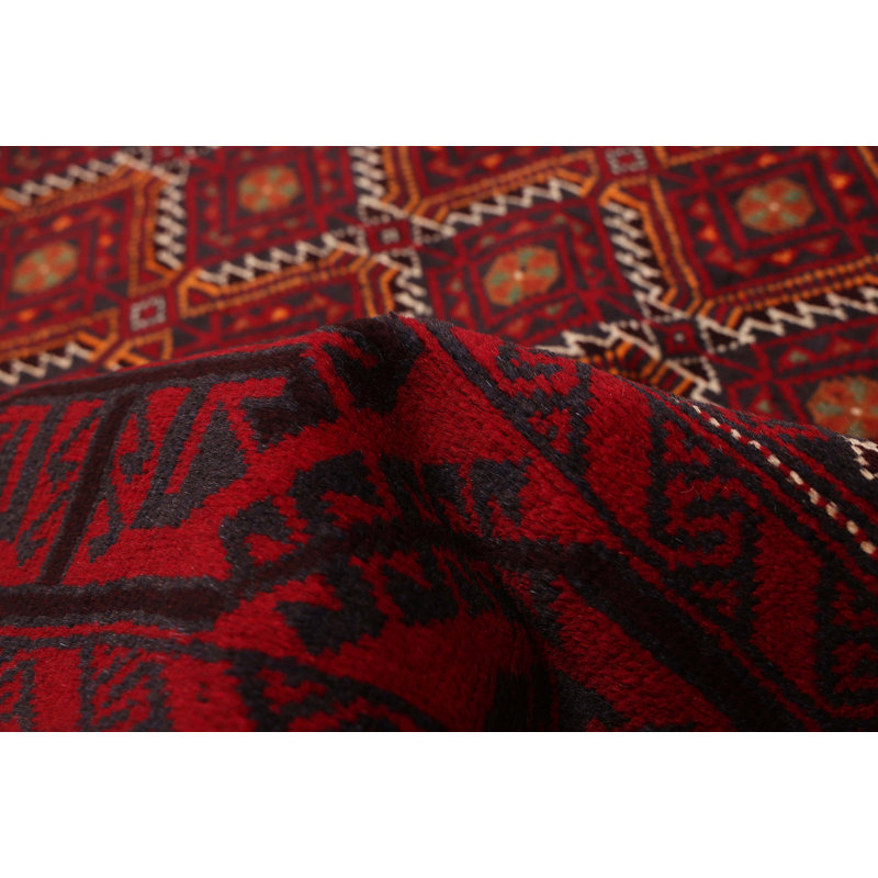 Tapis rouge Teimani 3 pi 5 po x 5 pi 9 po