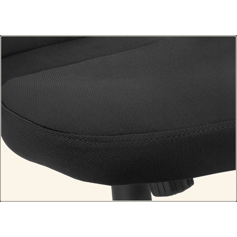 Chaise de bureau, hauteur réglable, pivotante, ergonomique, accoudoirs, bureau d'ordinateur, travail, filet noir, métal noir, contemporain, moderne