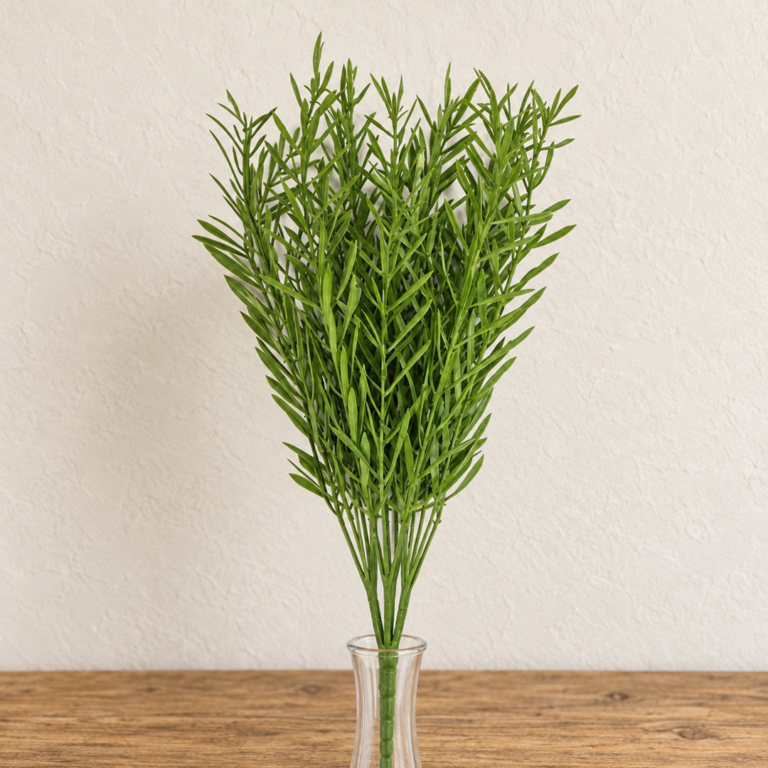 Leaf Unisex Green 40Cm Fire Resistant Artificial Foliage Grass Stem In - Image 3