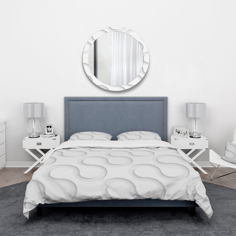 Ensemble de housse de couette scandinave, Housse de couette très grand + 2 taies décoratives