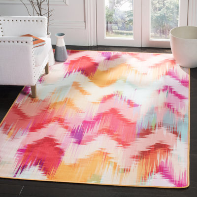 Tapis rose / ivoire Leifsson