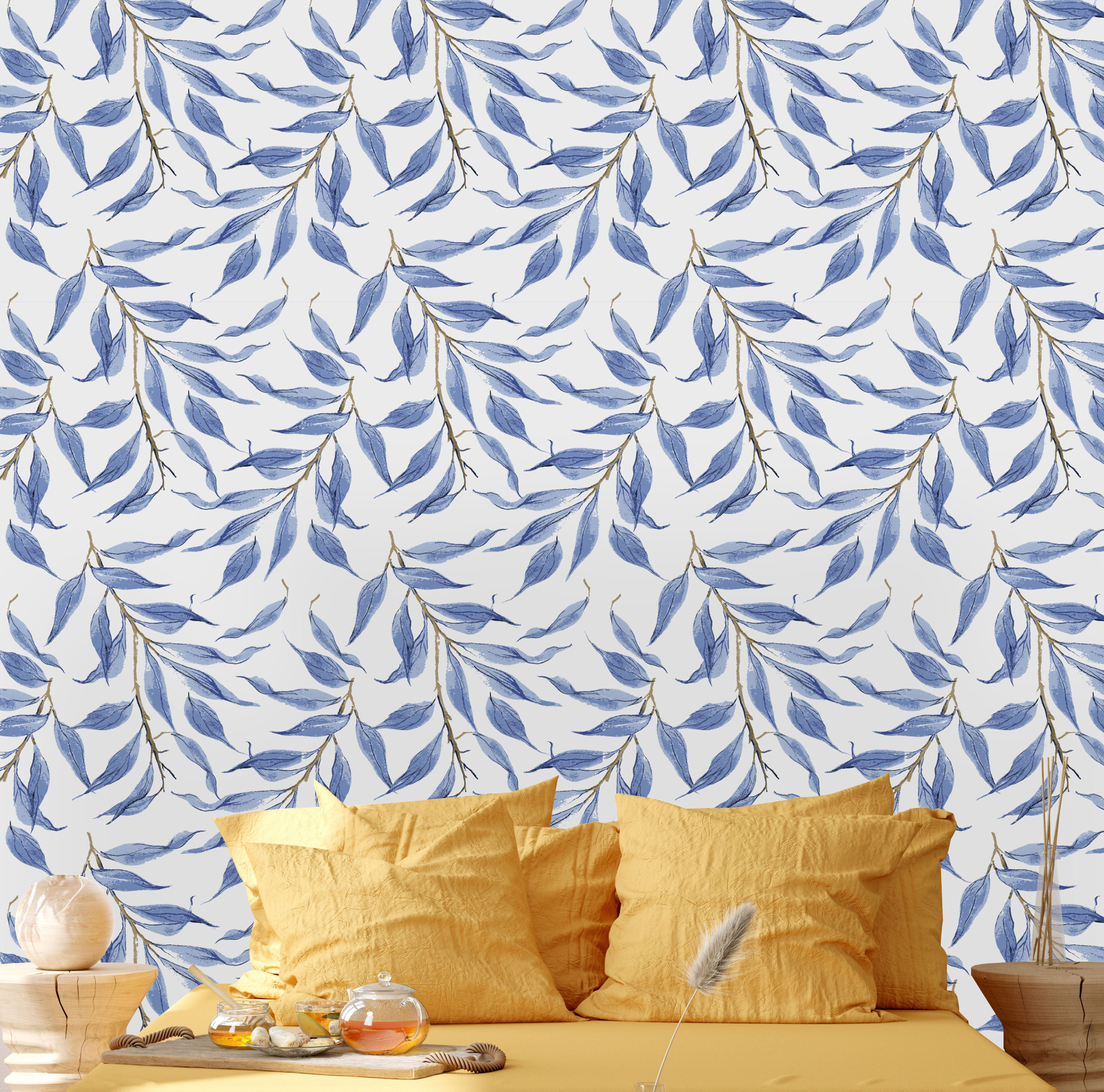 Red Barrel Studio Atalia Leaves Peel and Stick Wallpaper Roll - Wayfair ...
