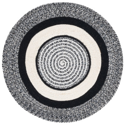 Barclay 758 Area Rug In Black  Ivory