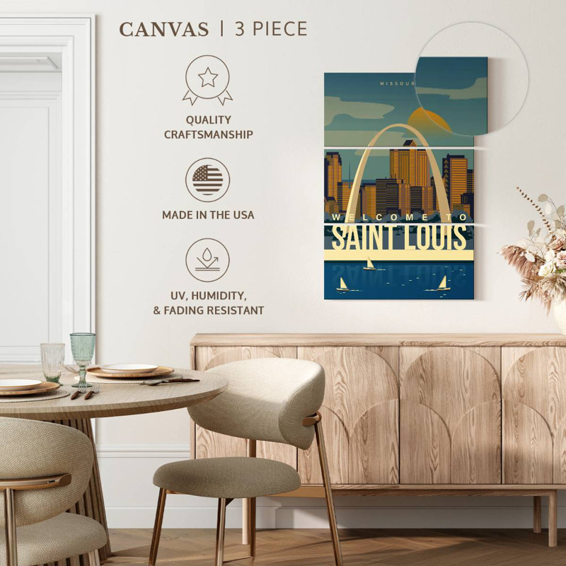 Nicci Saint Louis Arch Poster, 32" H x 20" W