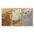 Toile avec cadre flottant or