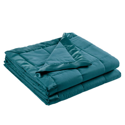 Couverture alternative, traitement anti-humidité Scotchgard 3M de qualité supérieure, housse de lit légère et douce pour toutes les saisons, garniture en satin, double / grand