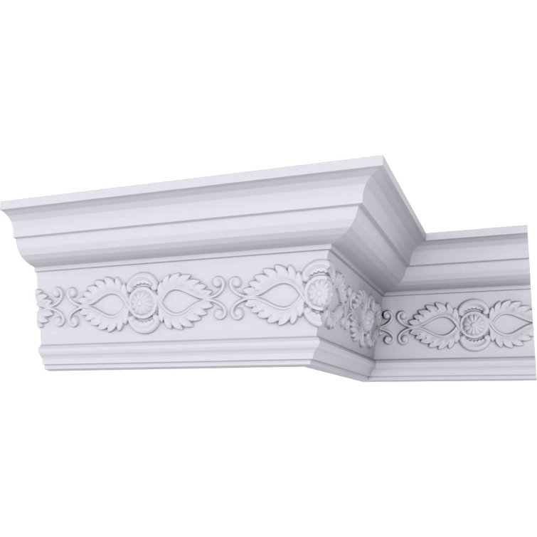 Échantillon - Moulure couronnée Endurathane Logan, H 5 po x P 3 1/4 po x F 5 7/8 po x L 12 po (répétition 5 1/2 po)
