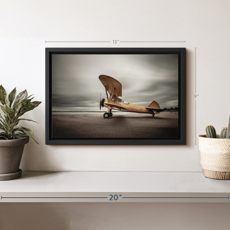 "Biplan Wall Art", H 13 po x l 9 po